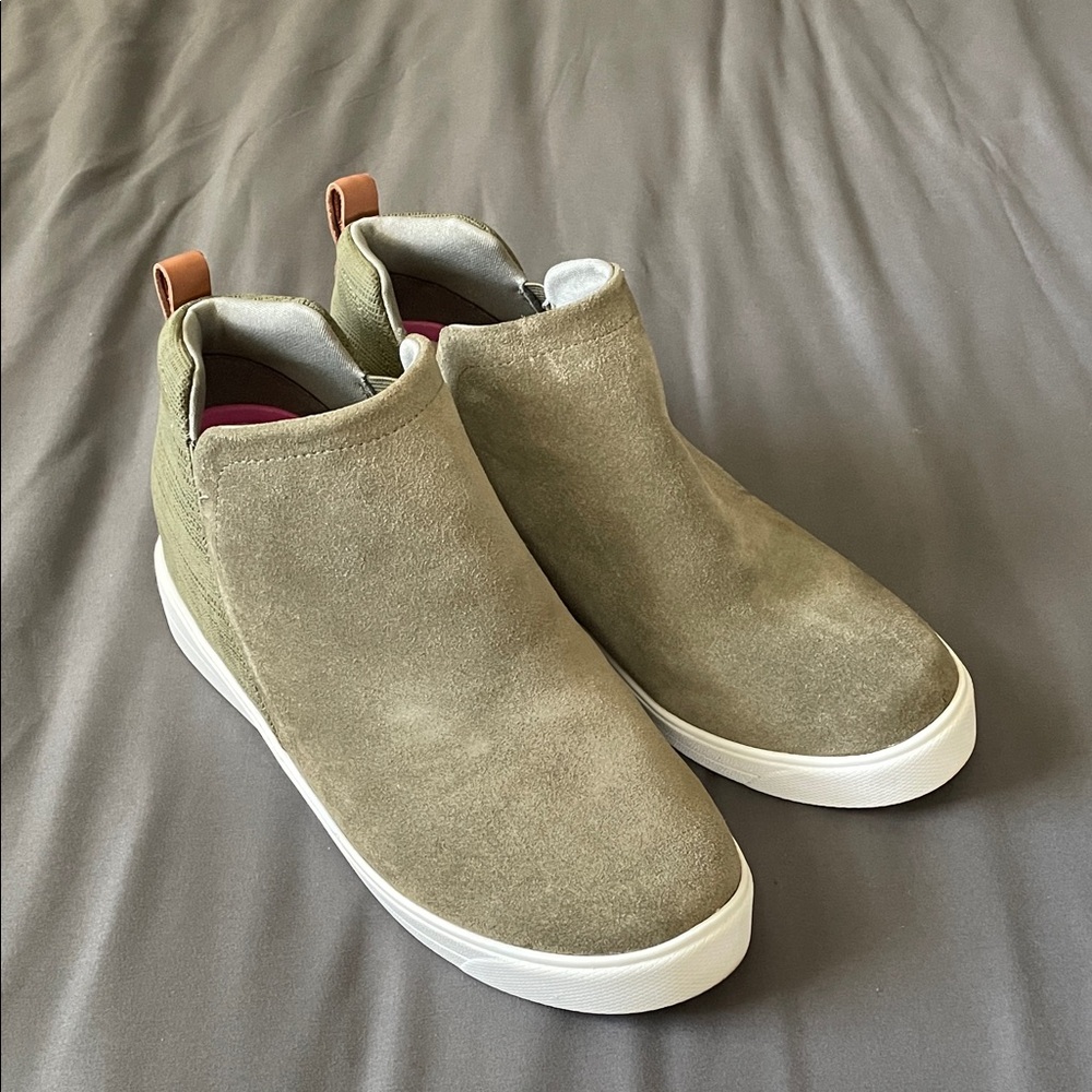 Ryka Women's Olive Suede Ankle Bootie